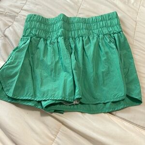 Free People movement green shorts
